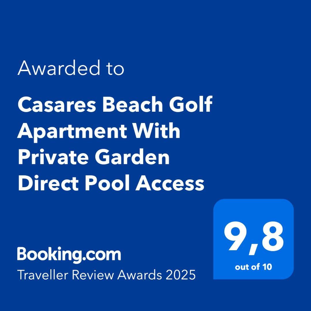 Casares Beach Golf Apartment With Private Garden Direct Pool Access エクステリア 写真